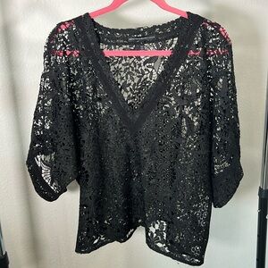WHBM Lace Blouse